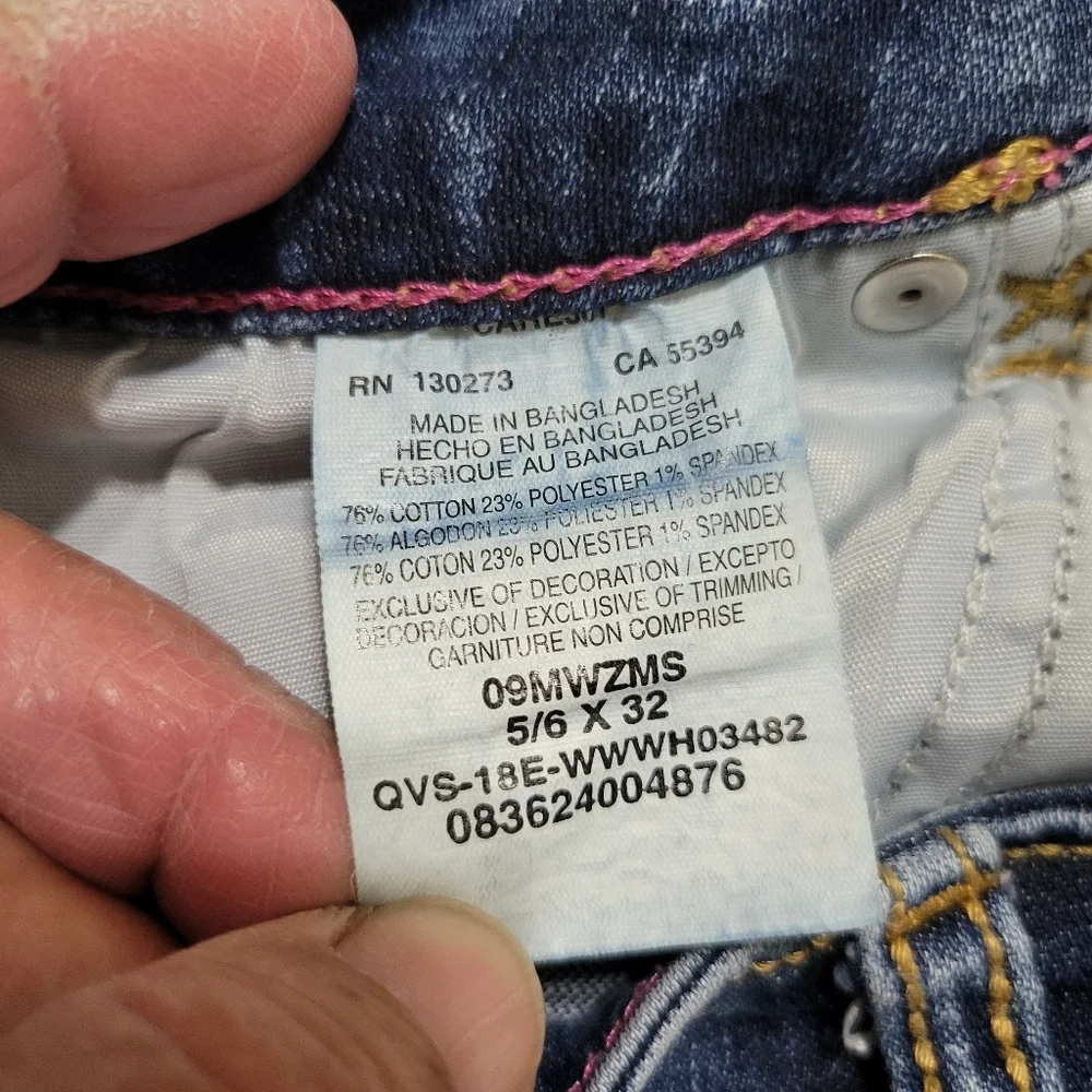 Wrangler Classic Women's Blue Jeans Boot Cut 5/6 X 32